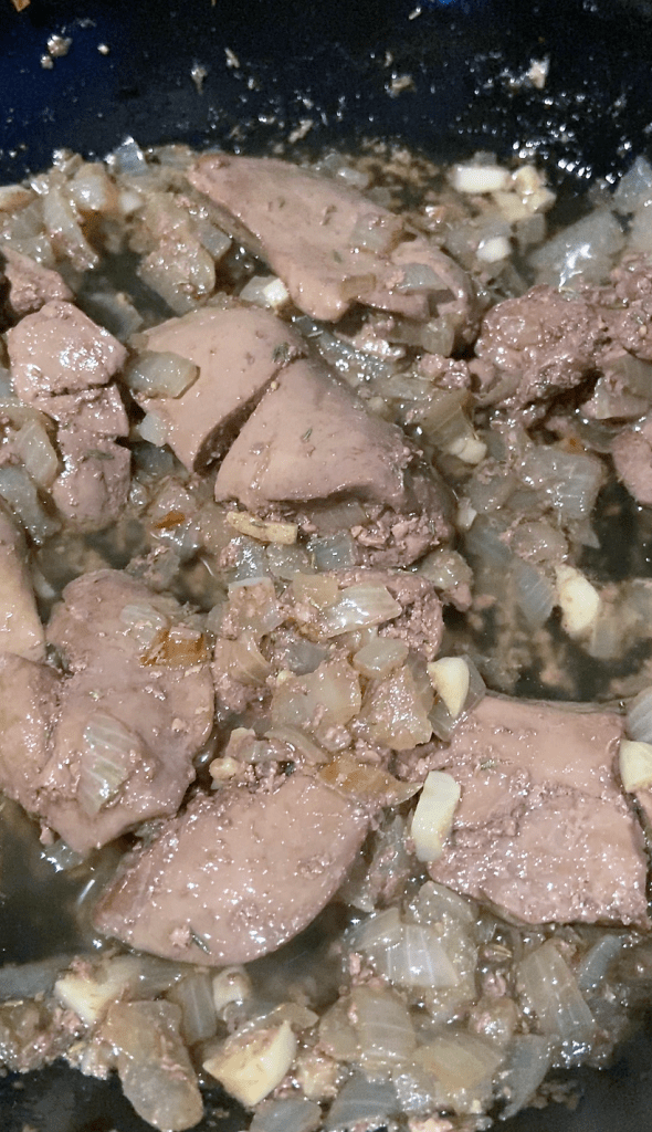 duck liver is ready when pink without traces of blood